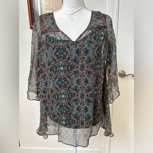Ella Moss silk blouse size S